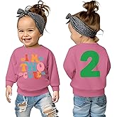 KEKEMI Birthday Sweatshirt for Toddler Girl I’M TWO CUTE Birthday Girl Outfit 2T B-Day Party Long Sleeve Shirt Cute Fall Tops