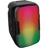 Coby Ultimate Wireless Speaker | 5 Light-Up Modes, High-Fidelity Audio, Travel-Friendly Design | Up to 6 Hours of Total Playtime | Portable DJ Boombox Music Accessory for Get-Togethers
