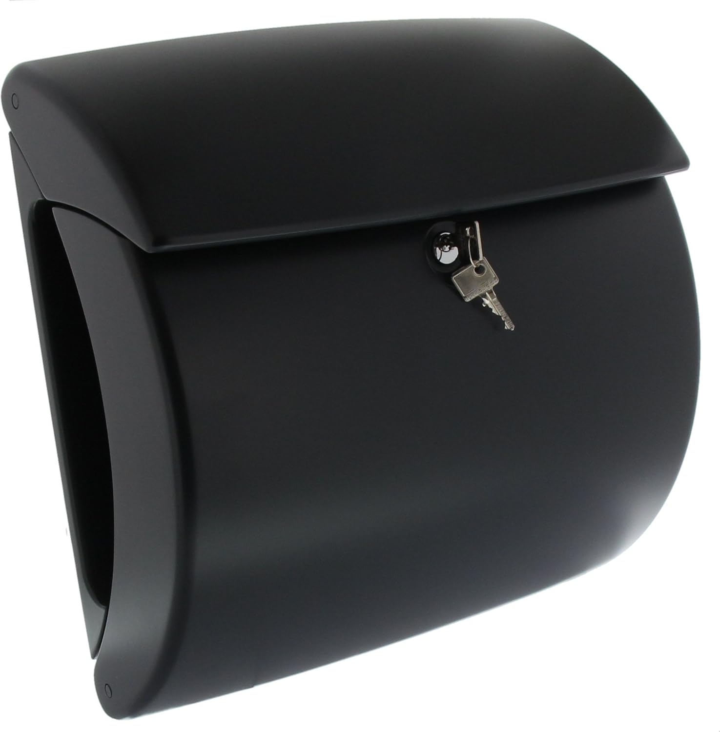 BURG-WÄCHTER Kunststoff-Briefkasten mit integriertem Zeitungsfach, A4 Einwurf-Format, EU Norm EN 13724, Pearl 886, Granit