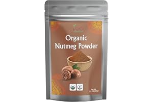 Jiva Organics Organic Nutmeg Powder 3.5 oz (100g) – Ground Nutmeg from Sri Lanka – Non-GMO, Pure & Aromatic Spice for Baking, Cooking, Lattes & Desserts