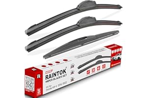 RAINTOK Windshield Wiper Blades Replacement for Honda HRV HR-V 2016 2017 2018 2019 2020 2021 2022 Original Factory Quality Front Rear Wipers Blade Set for My Car - 26" 18" 10" (Pack of 3)