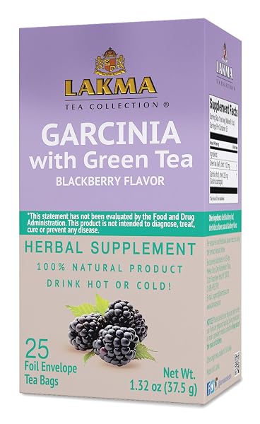 HYLEYS LAKMA GARCINIA CAMBOGIA GREEN TEA WITH BLACKBERRY,...
