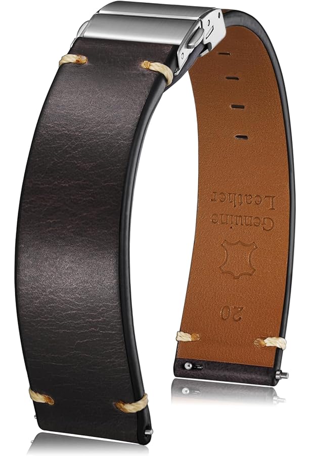 Amazon.com: Ewatchparts 20mm Leather Watch Band Strap Compatible