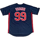 GHTPGT Men's Ricky Vaughn Movie Jersey 90s Hip Hop Stitched Sports Fan Baseball Jerseys Stitched
