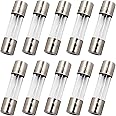 SIXQJZML 10 Pack F2AL Fast-Blow Fuse 2A 2amp 125V Glass Fuses 0.2 x 0.78 inch / 5 x 20 mm (125Volt) (F2A)