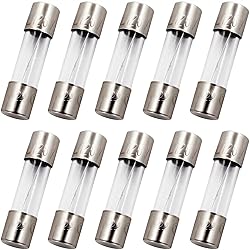 SIXQJZML 10 Pack F0.5AL 500mA Fast-Blow Fuse 0.5A