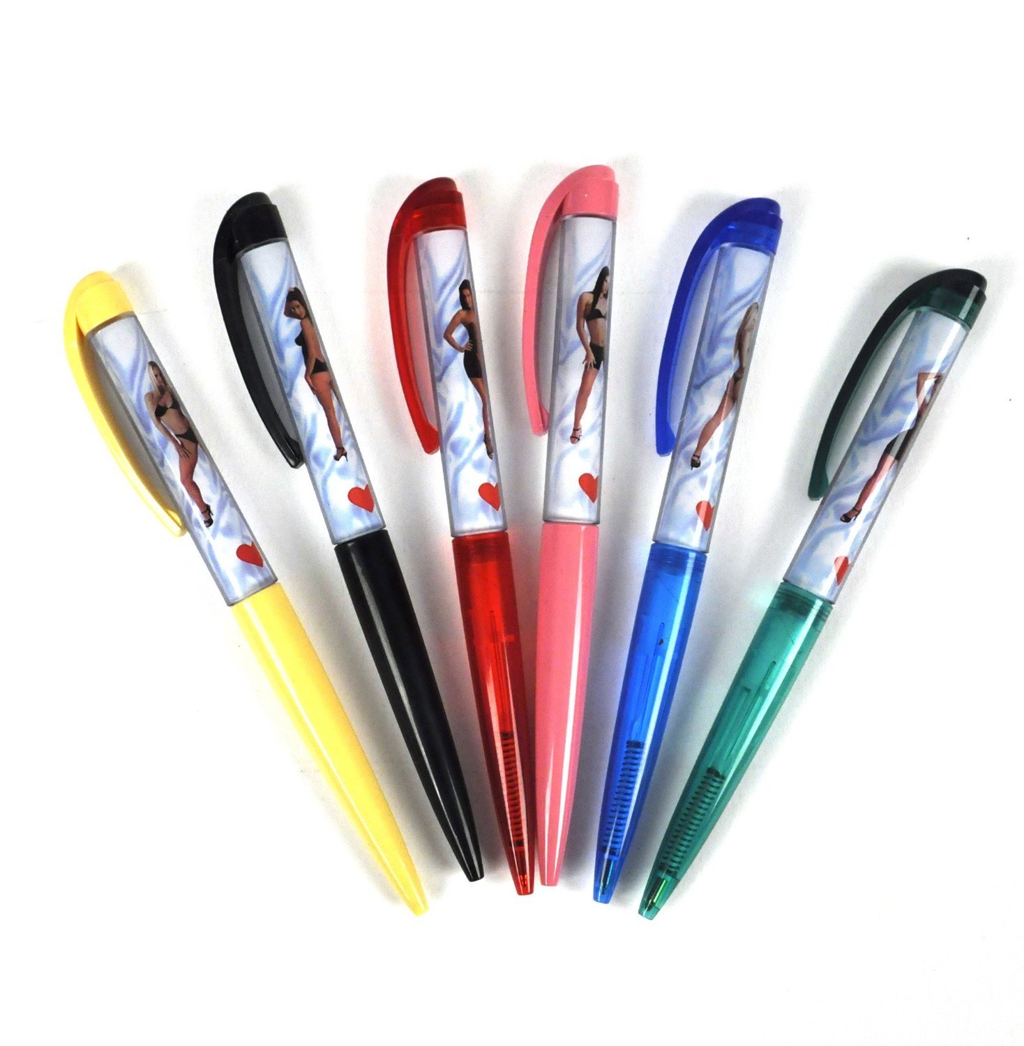 Classic Tip And Strip Pen Girl Strips When You Turn Her Upside Down (Assorted Colors) (Qty 1