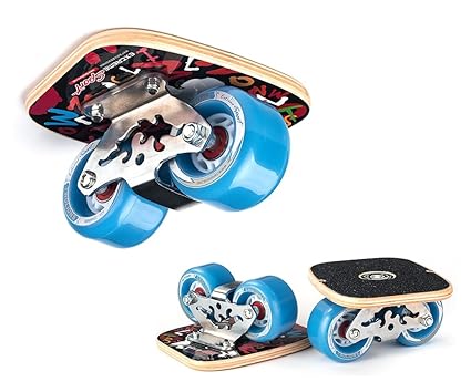 TWOLIONS Freeline Skates, Drift Skate Graffiti Ahorn Pedal und 72mm PU Räder ABEC-9 High End Lager - Cloud Totem