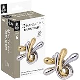 Hanayama Ripple Cast Metal Brain Teaser Puzzle, Level 5, Ages 12+ | Hanayama Ripple Cast Metal Brain Teaser Puzzle, Mensa Rated Level 5, Metal Disentanglement Puzzle, Ages 12+
