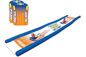 Wow Sports Mega Slide, Slip and Slide for Adults and Kids, Giant Backyard Waterslide with Sprinkler, Extra Long 25 ft x 6 ft