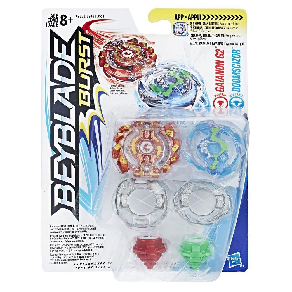 BEY BLADE C2358EL2 Burst Evolution "Gainon G2 and Doomscizor" Dual Pack