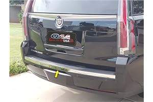 QAA is Compatible with 2015-2020 Cadillac Escalade 1 Piece Stainless Rear Bumper Trim Accent, 1.25" Width BI55255