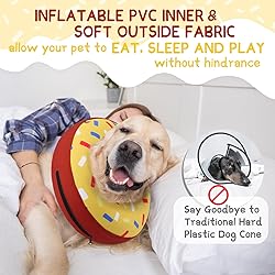 Supet Inflatable Dog Cone Collar Alternative After