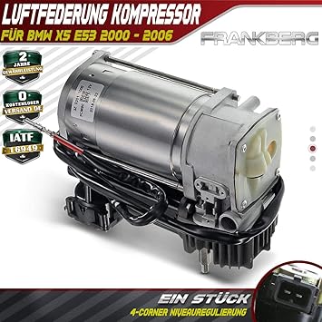BMW x5 e53 4-Corner Sospensioni Pneumatiche Compressore 37226787617