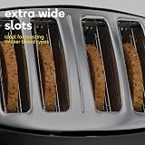 Russell Hobbs Honeycomb 4 Slice Toaster with Extra Wide Slots 1500W Black view 9