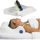 Adjustable Cervical Pillow for Neck Pain Relief, Side &amp; Back Sleepers | Double Core Select features four interchangeable support cores for personalized cervical support and spinal alignment.