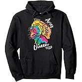 Aries Queen Zodiac Sign for Melanin Women Pullover Hoodie