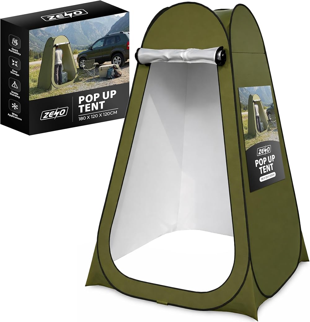 ZENO Toilet Privacy Tent | Portable Pop Up Shower Changing Tent for Outdoor