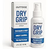 OUTTDOZ DryGrip Antiperspirant Spray for Hands & Feet – Quick-Dry Sweat Control, Non-Sticky Formula for Daily Use & Activitie