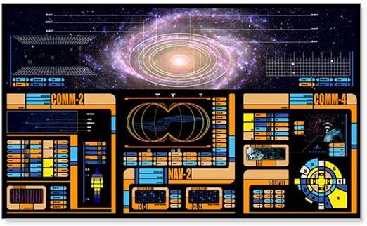 Amazon Com Cafepress Star Trek Lcars Large 38 5in X 24 5in Wall