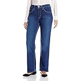 Lee Riders Jeans Womens 12L Blue Mid Rise Straight Leg Classic Denim