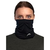 100% Merino Wool Neck Gaiter, 17.5um Face Mask, Unisex Neck Warmer 1-2 Pack | Soft Neck Cover for Winter Sports, Breathable Face Mask 17.5um, UV Protection, Hunting Neck Gator, Multifunctional Headwear