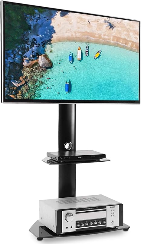 Rfiver Universal Cantilever Floor Tv Stand For 27 55 Amazon Co Uk