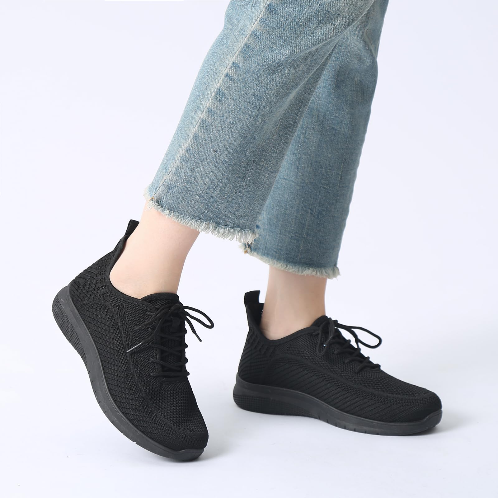 JIOJIT Sneakers for Women Walking Shoes Casual Lightweight Breathable Tennis Shoes Non Slip Work Shopping Travel