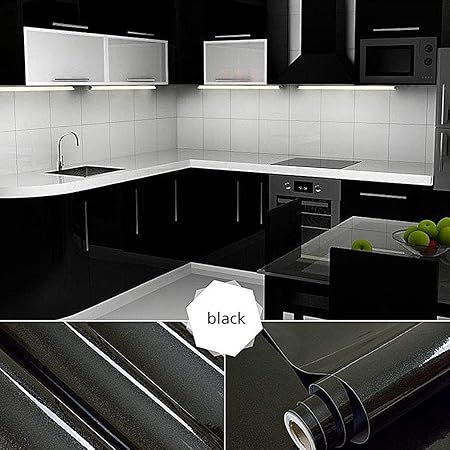 Duoue 3Mx61cm Möbelfolie Küchenschrank Aufkleber Selbstklebend Fliesenaufkleber Klebefolie Selbstklebefolie Möbelsticker Schu