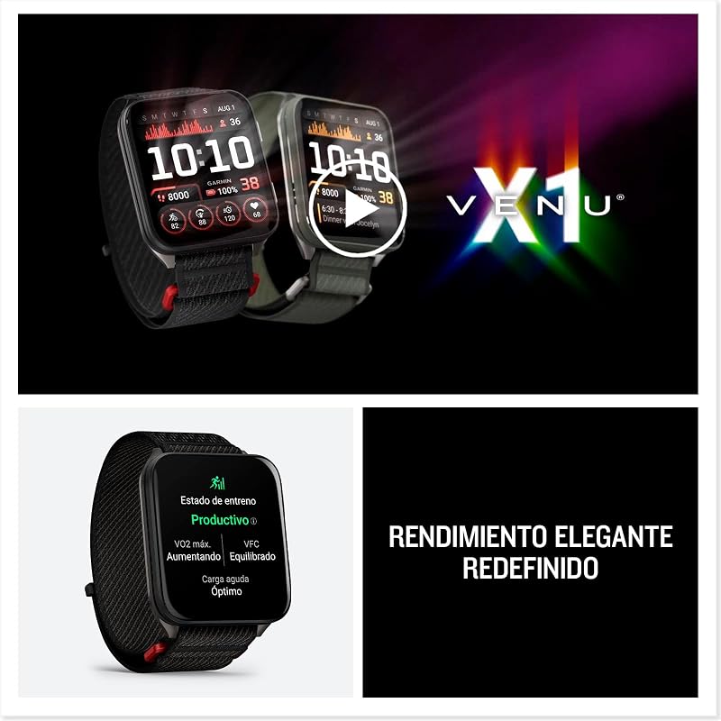 Venu X1, Smartwatch con GPS, Verde