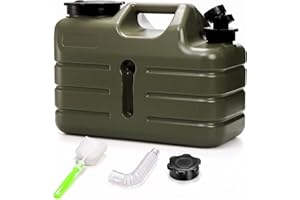 Dicunoy Water Container with Spigot, 3 Gallon Water Jug, Camping Water Storage Container, BPA Free Portable Thick Water Dispe