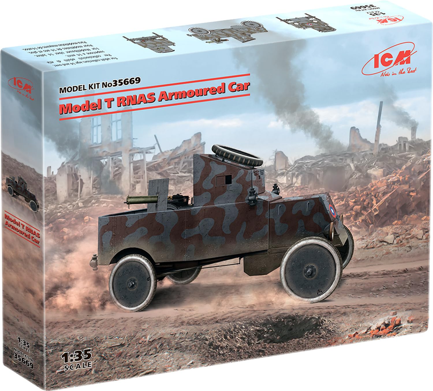 ICM 1:35 - Model T RNAS Armoured Car