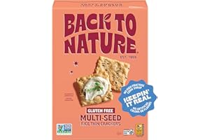 Back to Nature Gluten Free Crackers, Non-GMO Multi-Seed Rice Thins, 4 Ounce