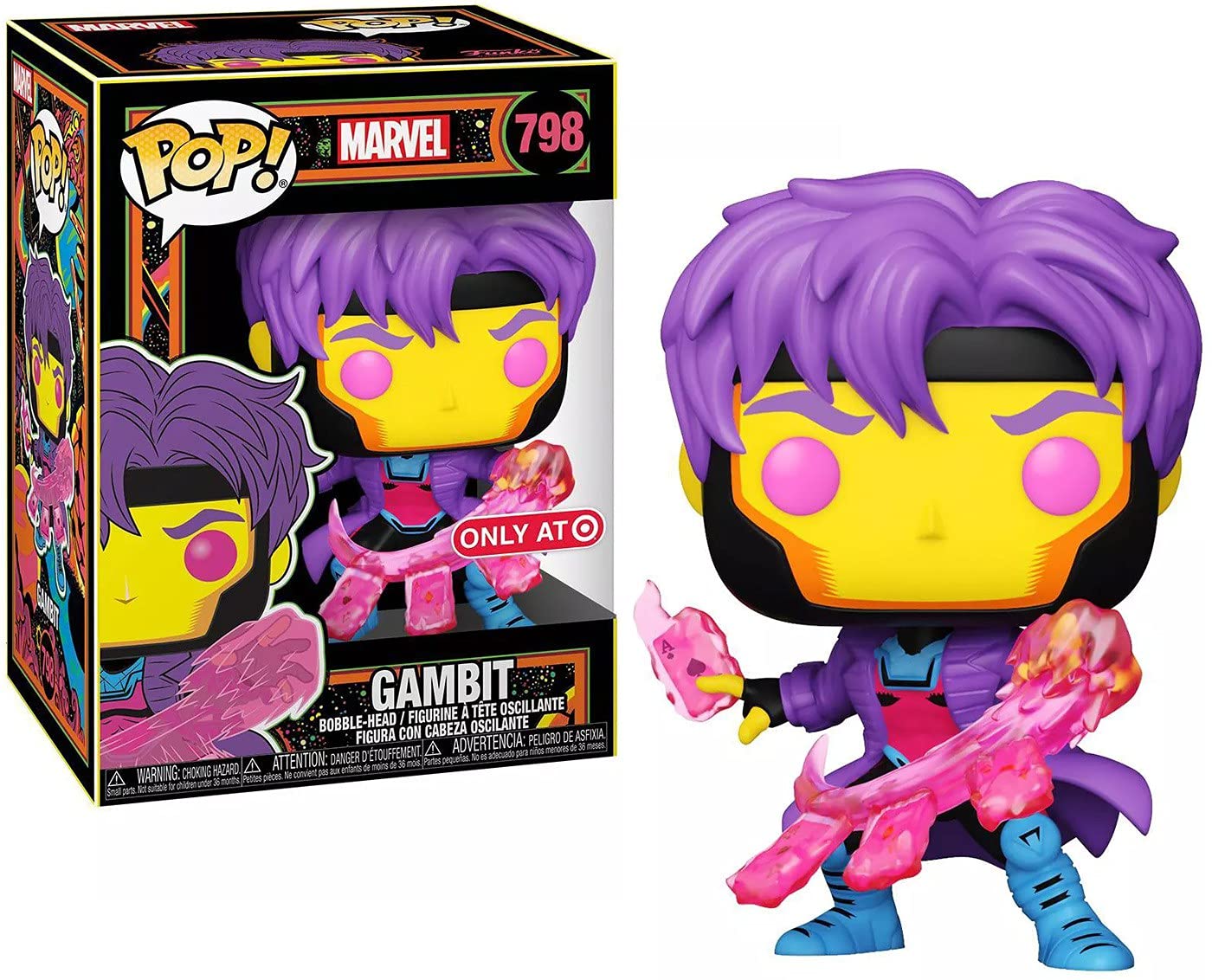 Funko Pop Marvel X-Men - Gambit Blacklight