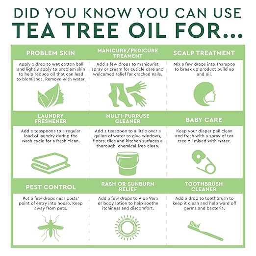 Desert Essence Organic Tea Tree Oil 05 Fl Oz Antiseptic Deep Cleanse Pores Suitable For All Skin Types Therapeutic Grade Skincare