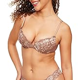 Adore Me Jaya Plunge Push Up Bra - 30A-38DD Underwire Bra for Women with Lace Cups & Convertible, Adjustable Straps