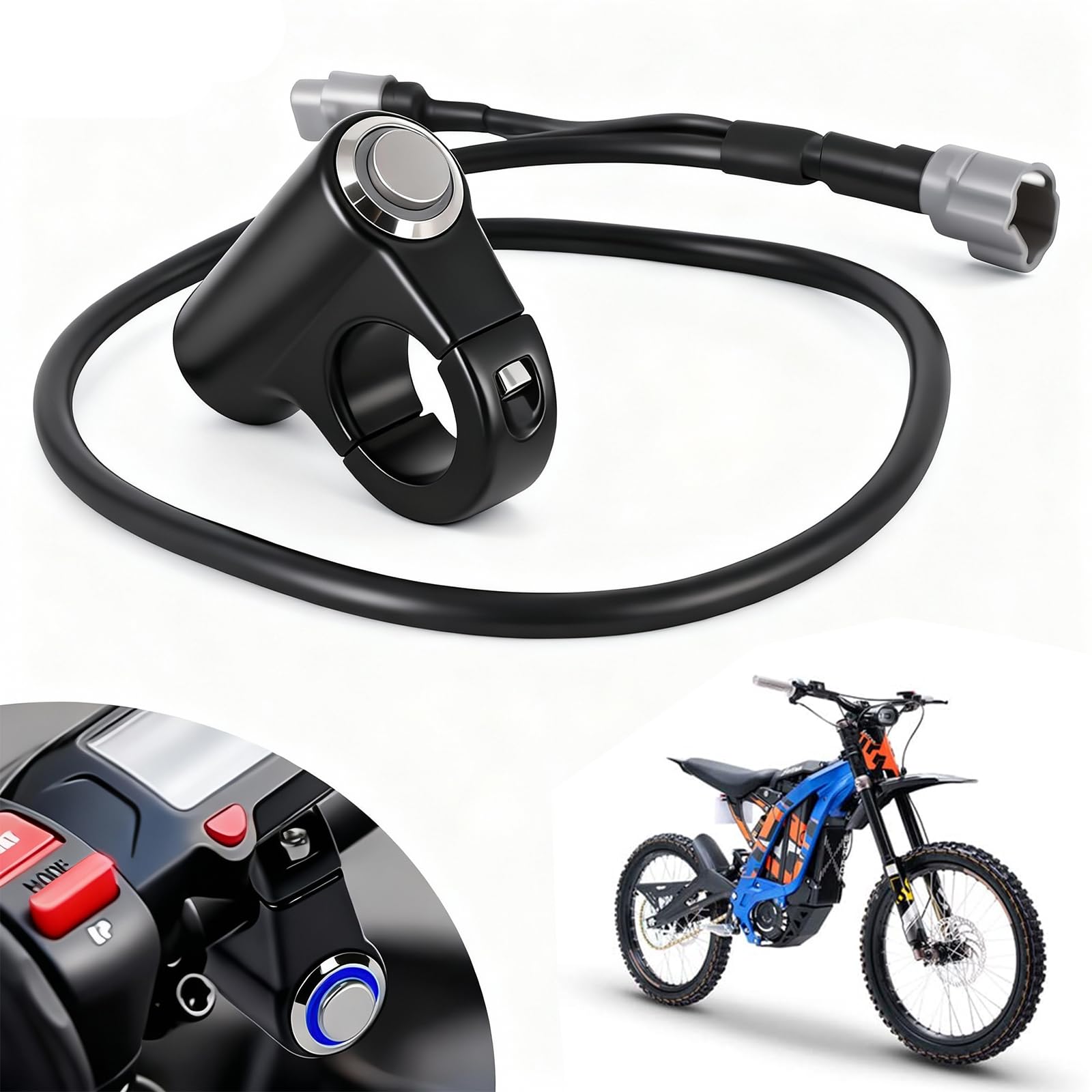 Photo 1 of Funparts Surron Headlight Switch,Motorcycle Light On/Off Switch for Sur Ron LBX Talaria Sting MX3 X260/X160 Electric Dirt Bike EBike