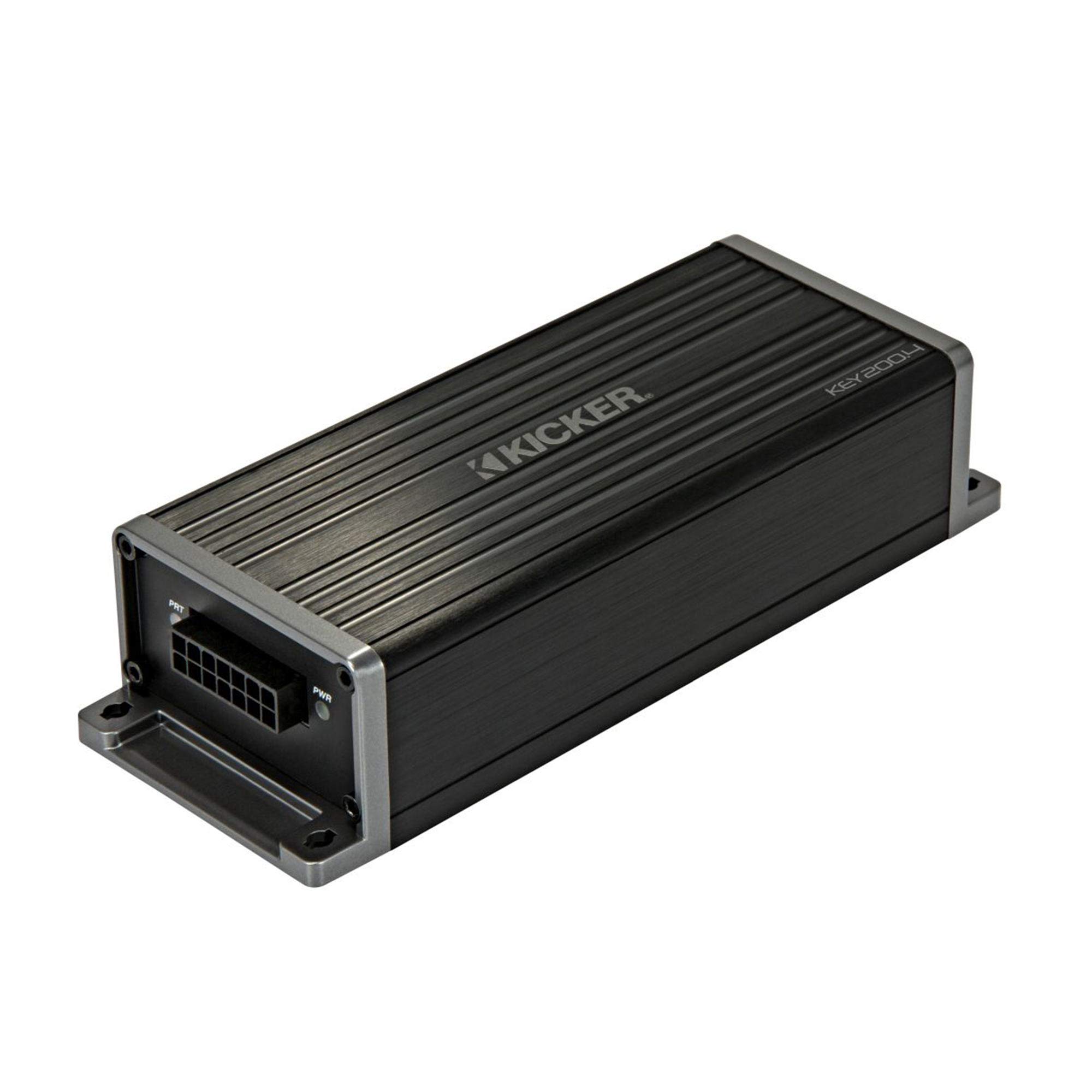 Kicker 47KEY2004 Key 4-Channel DSP Smart Amplifier, 4x50W