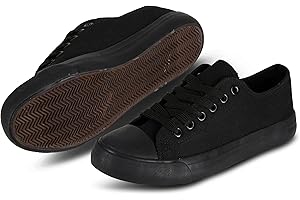 hello basics Canvas Shoes for Women Casual Low Top Sneakers Fashion Womens Tennis Shoes for Everyday Wear