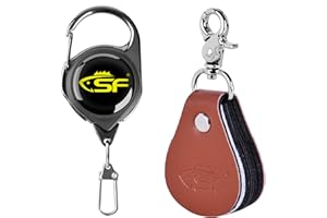 SF 3 in 1 Fly Fishing Fly line Leader Straightener and Line Cleaner with Zinger Retractor