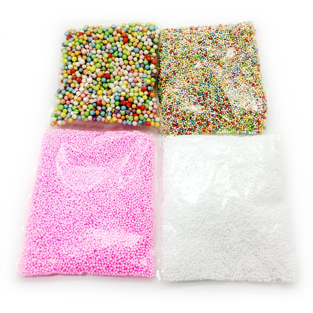 Eightnight 4Packs Mini Rainbow Foam Styrofoam Balls Lots Assorted
