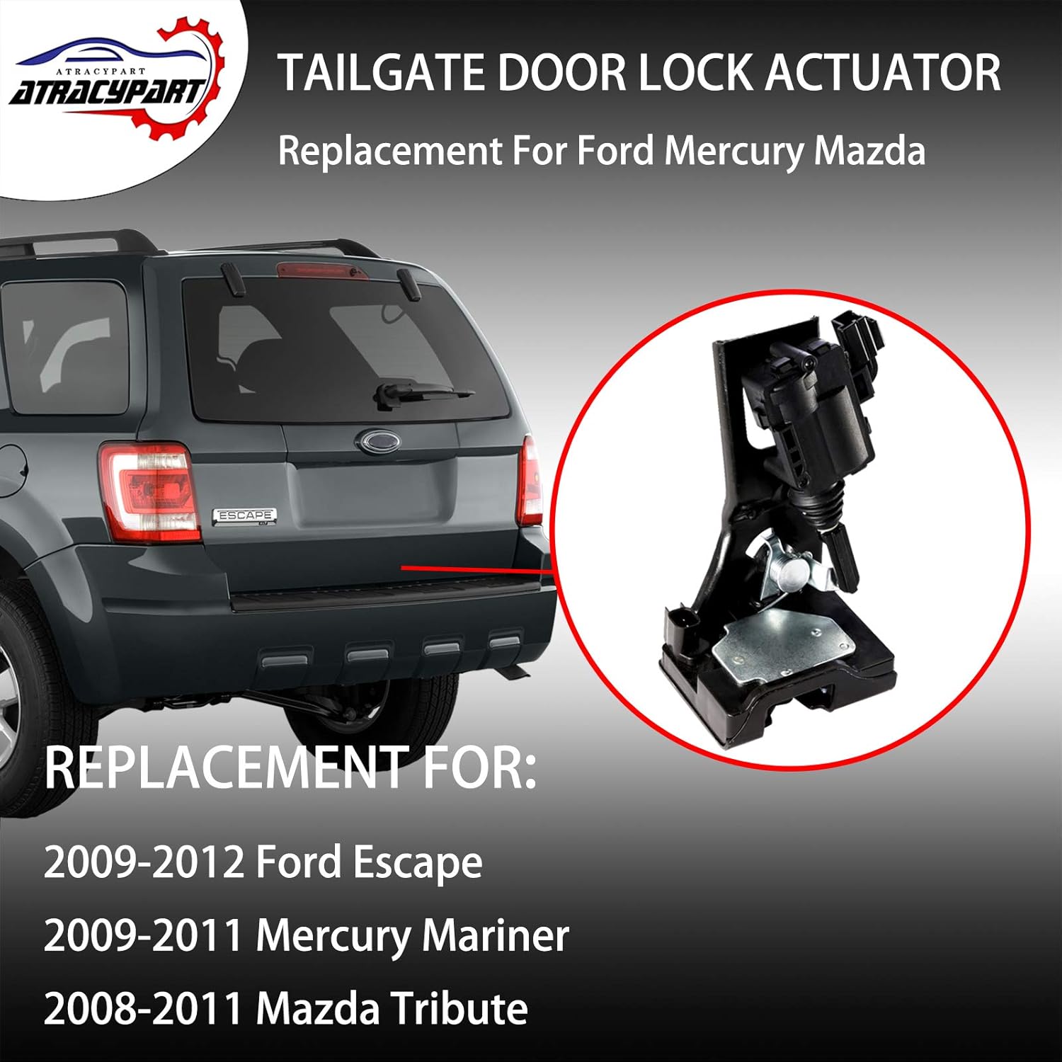 Amazon Com Rear Liftgate Door Lock Actuator Tailgate Latch Actuator Replacement For 2009 2012 Ford Escape 2008 2011 Mazda Tribute 2009 2011 Mercury Mariner Replace Oe 9l8z 7843150 B 9l8z7843150b Automotive