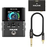 NUX B-8 2.4GHz Wireless System for Guitar, Bass, Various Instruments with Electronic Pickups, Built in Booster/Tuner, 6-Level Stability, Intelligent Frequency Hopping