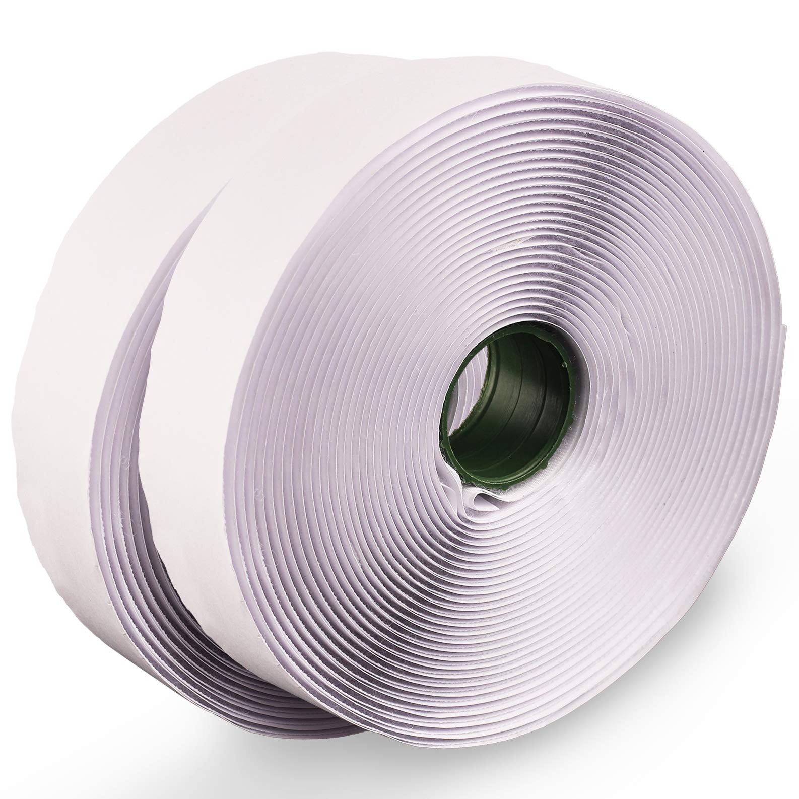 LLPT Hook and Loop Tape | 25.4MM*7M*2MM | White | Heavy Duty Adhesive Hook Loop Strip Mounting Tape | for Indoor and Outdoor (HTW130)