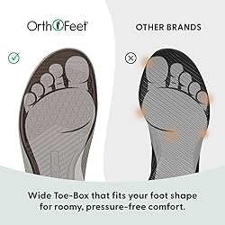 Orthofeet Women's Orthopedic Red Hope Sandals, Size 7