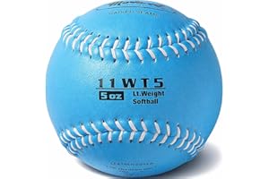 Markwort Color Coded Weighted 11-Inch Softball (5-Ounce, Columbia Blue)
