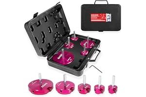 5-Piece Plastic Pipe Reamer Tool Kit for PVC, CPVC & ABS Fittings,Includes 1.25", 1.5", 2", 3", 4" Reamers,Compatible with St