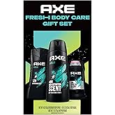 AXE Apollo Body Care Gift Set – Men’s Body Wash, Body Spray & Deodorant Set, Sage and Cedarwood (3 Piece Set)