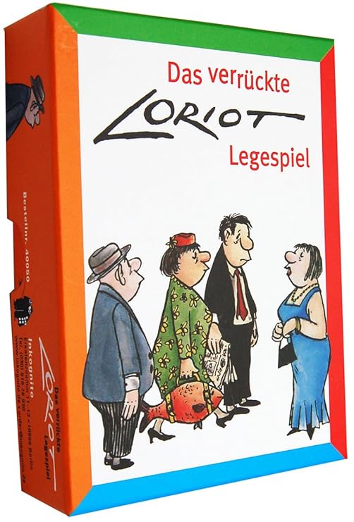 Inkognito Loriot Legespiel / Gedächtnisspiel 13 x 9,5 x 3 cm 40050 ''Das verrückte Loriot-Legespiel'' Games Spiele