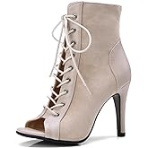 Roimaash 7/10CM Heels Women Burju Dance Shoes Lace up